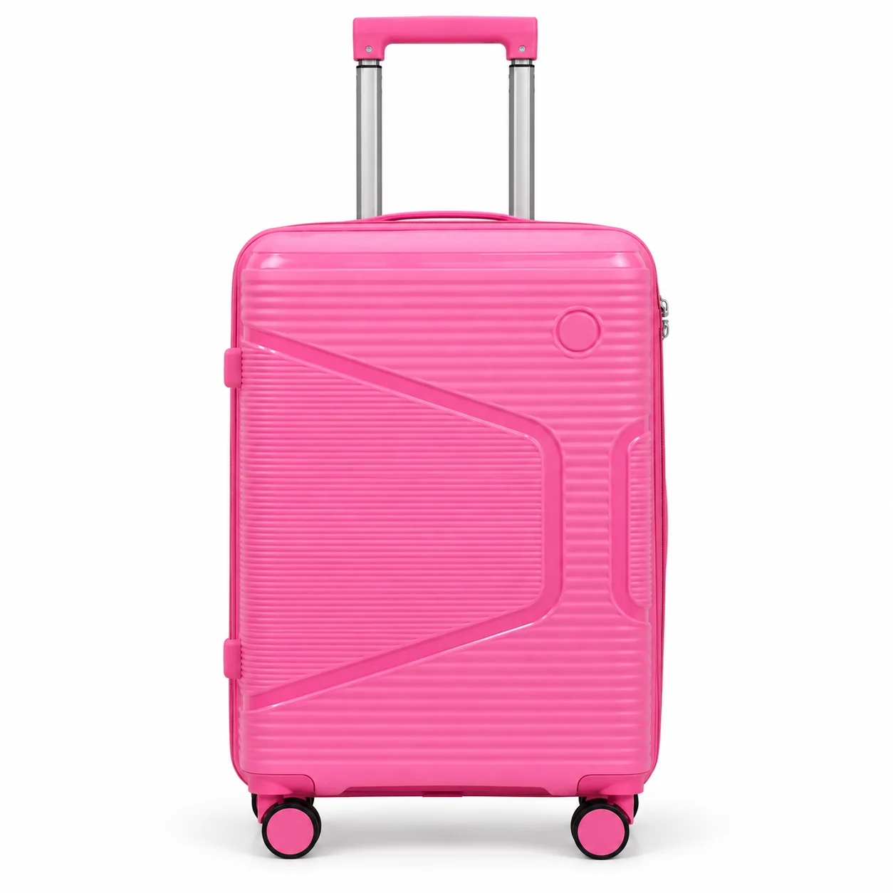 PinkNest SKD luggage geometric shell design