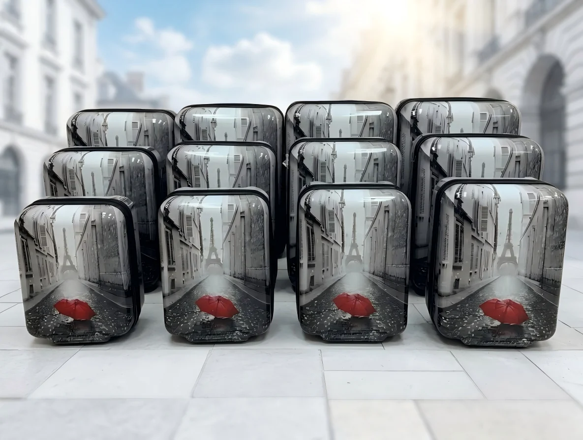 ArtNest PC SKD collection: Paris street and red umbrella print