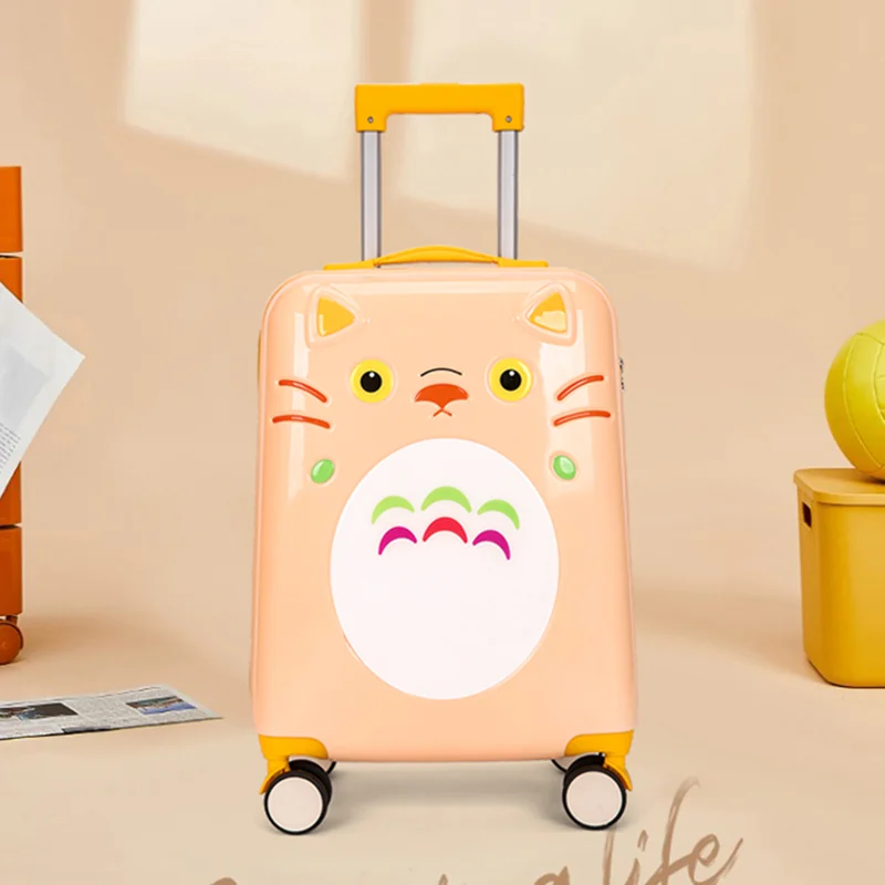 Peach suitcase lifestyle view
