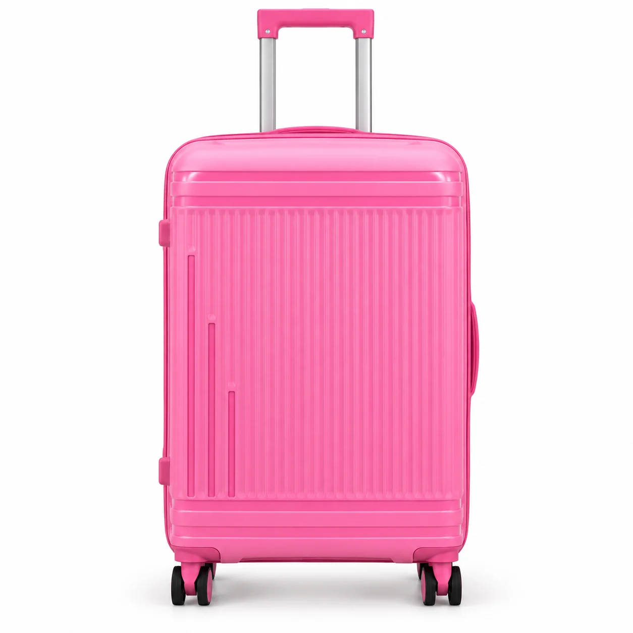 PinkNest SKD luggage vertical rib shell design