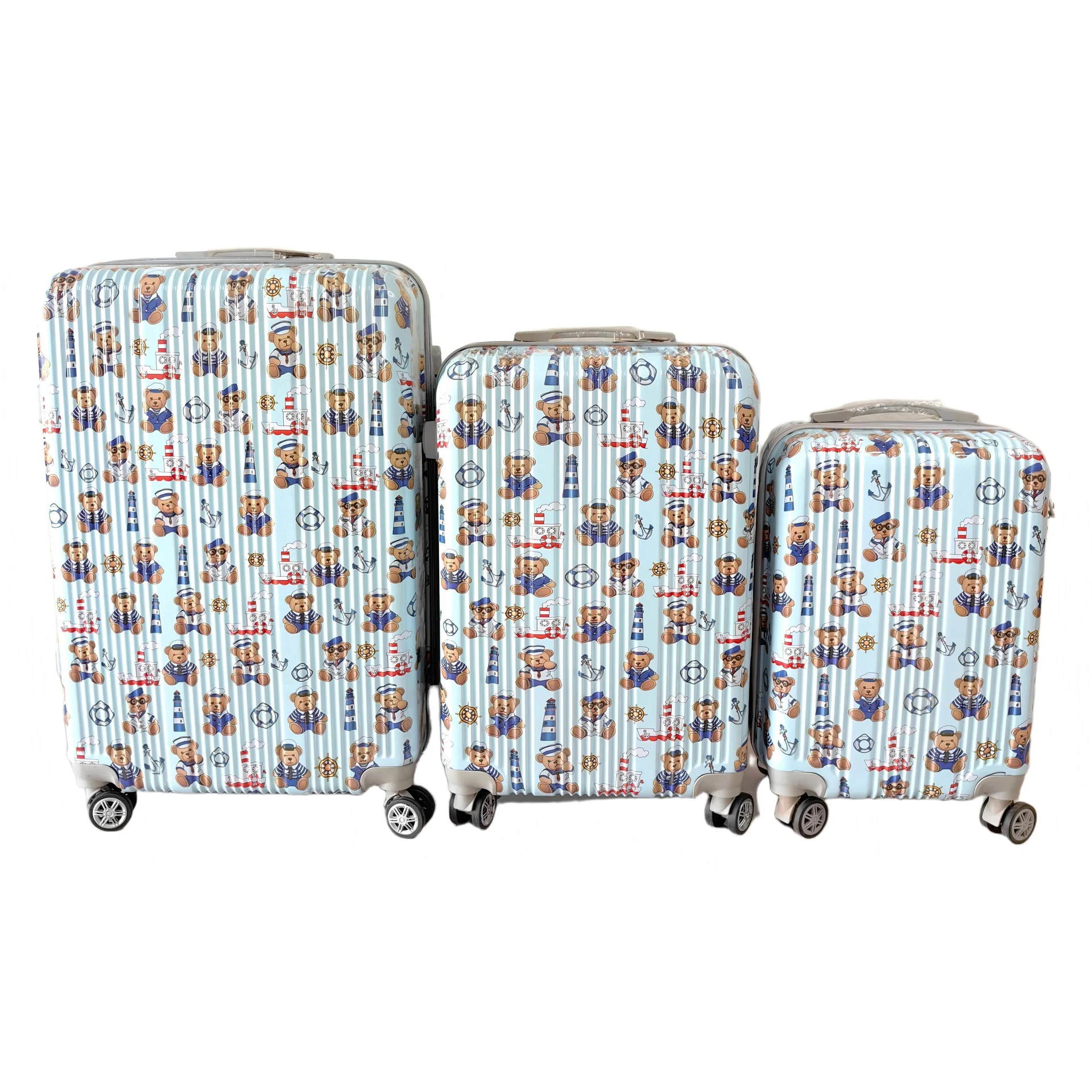 Color Starry Sky ABS+PC Printed Luggage Set detail 1