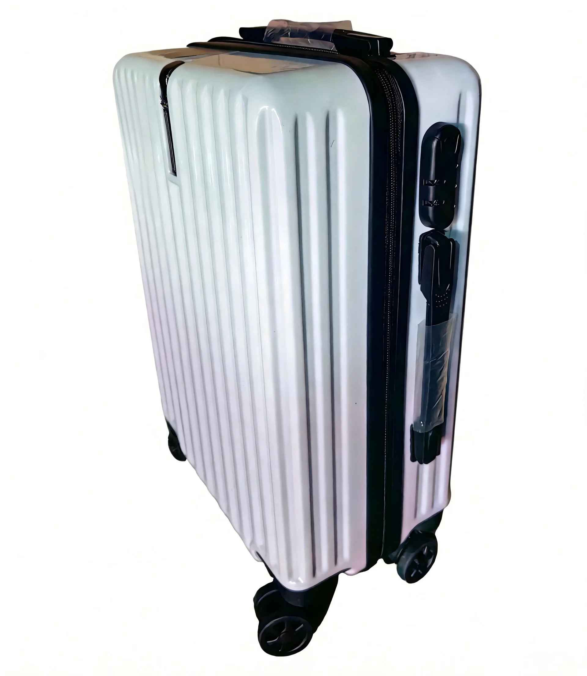 AuroraLine ABS luggage side handle and zipper detail