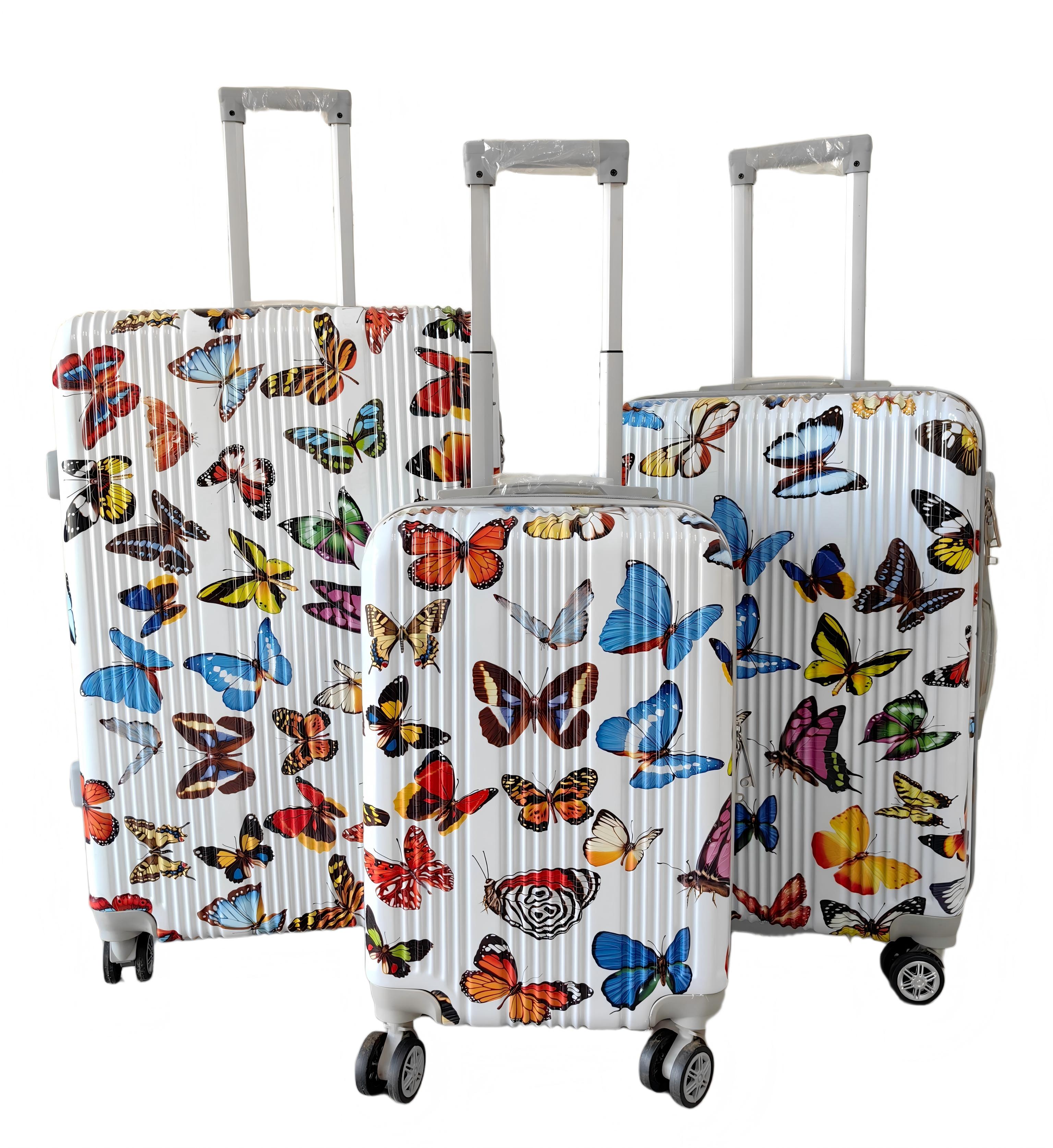 Color City Lines ABS+PC Printed Luggage Set detail 3