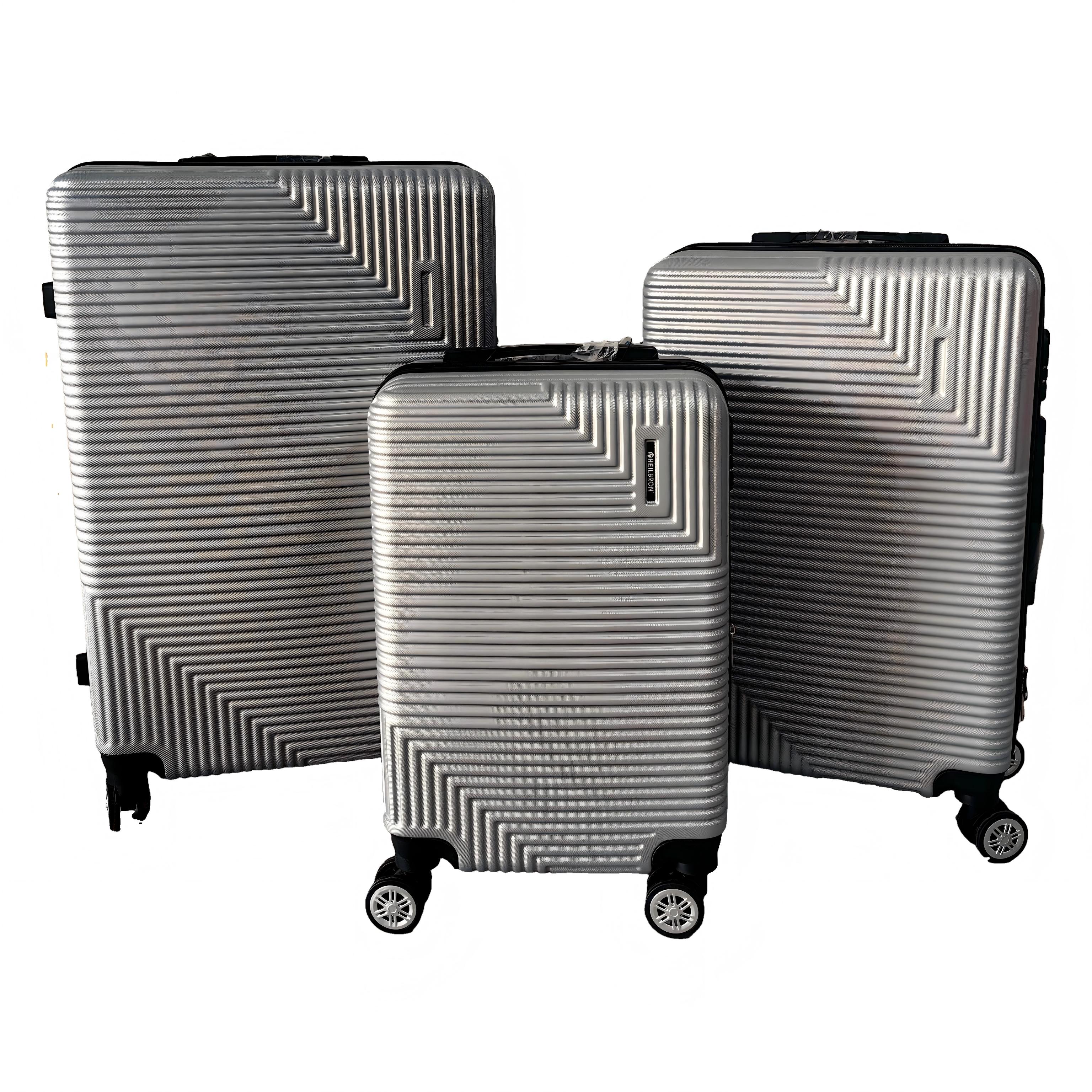 Color Marble Wave ABS+PC Printed Luggage Set detail 3