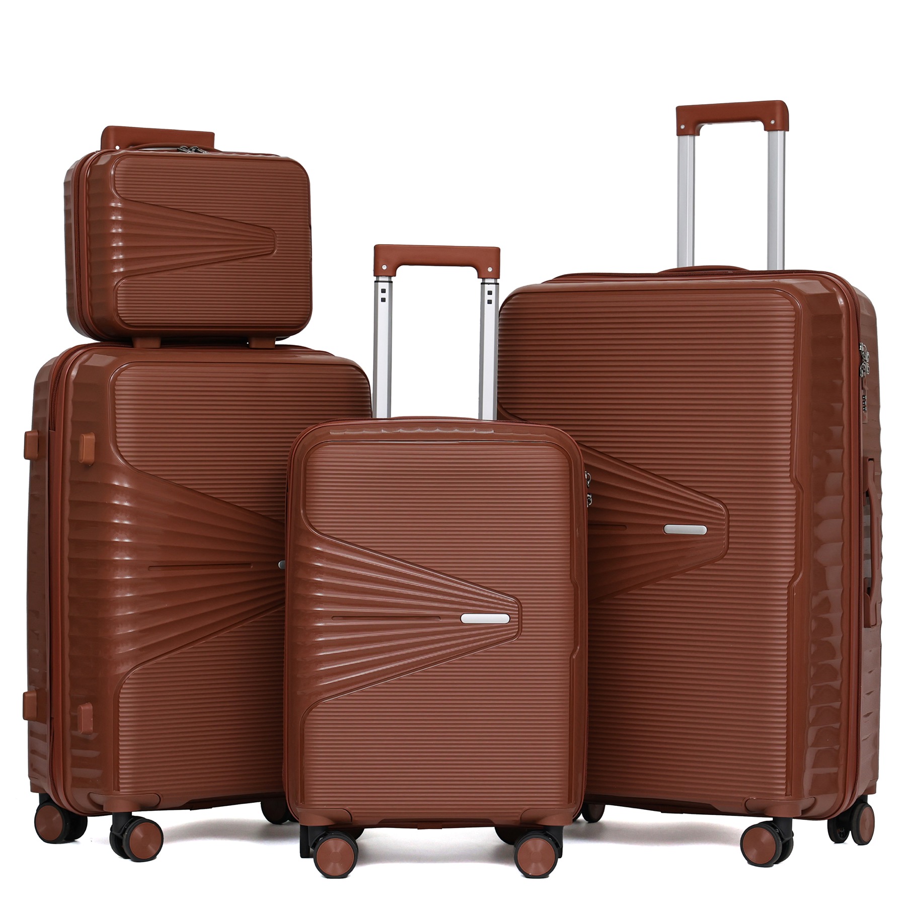 Color RibWave PP Luggage Set