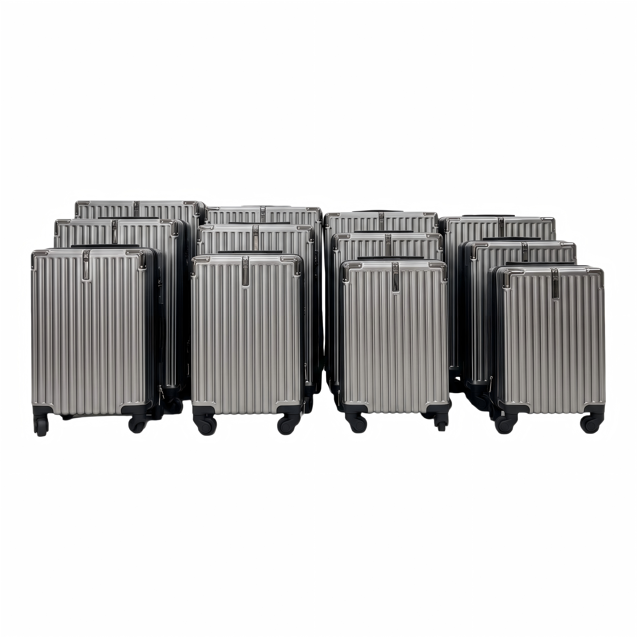 Color RibLine SKD ABS 12-Piece Luggage Set